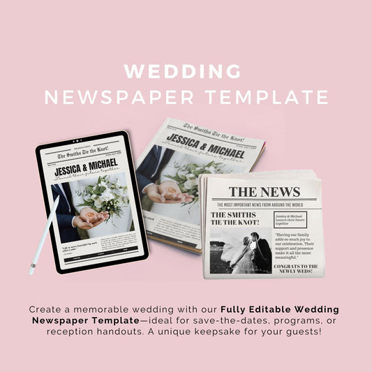 Wedding Newspaper Template